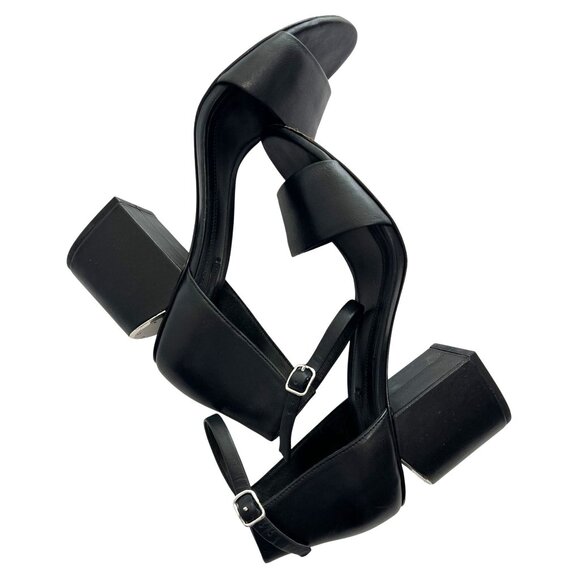 Alexander Wang Abby Cutout Sandals in Black - Picture 5 of 7